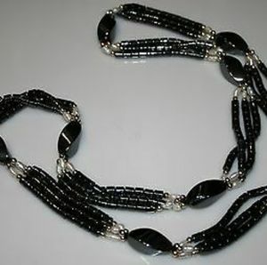 HEMATITE & Fresh Water Pearl Necklace